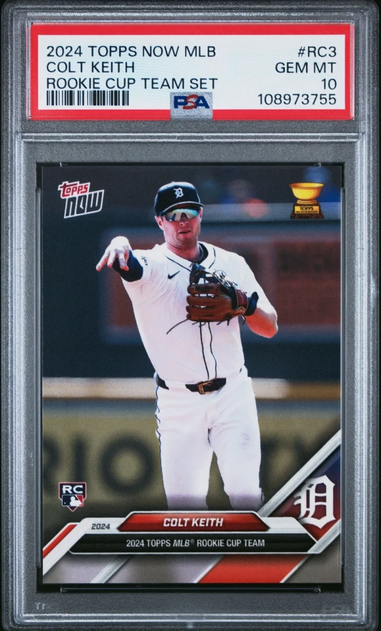 Graded 2024 Topps Now Colt Keith #RC3 Rookie Cup Rookie RC Card PSA 10