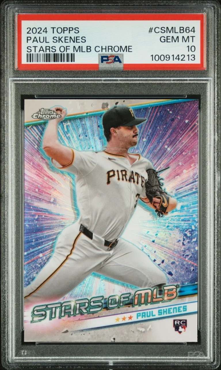 Graded 2024 Topps Paul Skenes #CSMLB64 Stars of MLB Chrome Card PSA 10