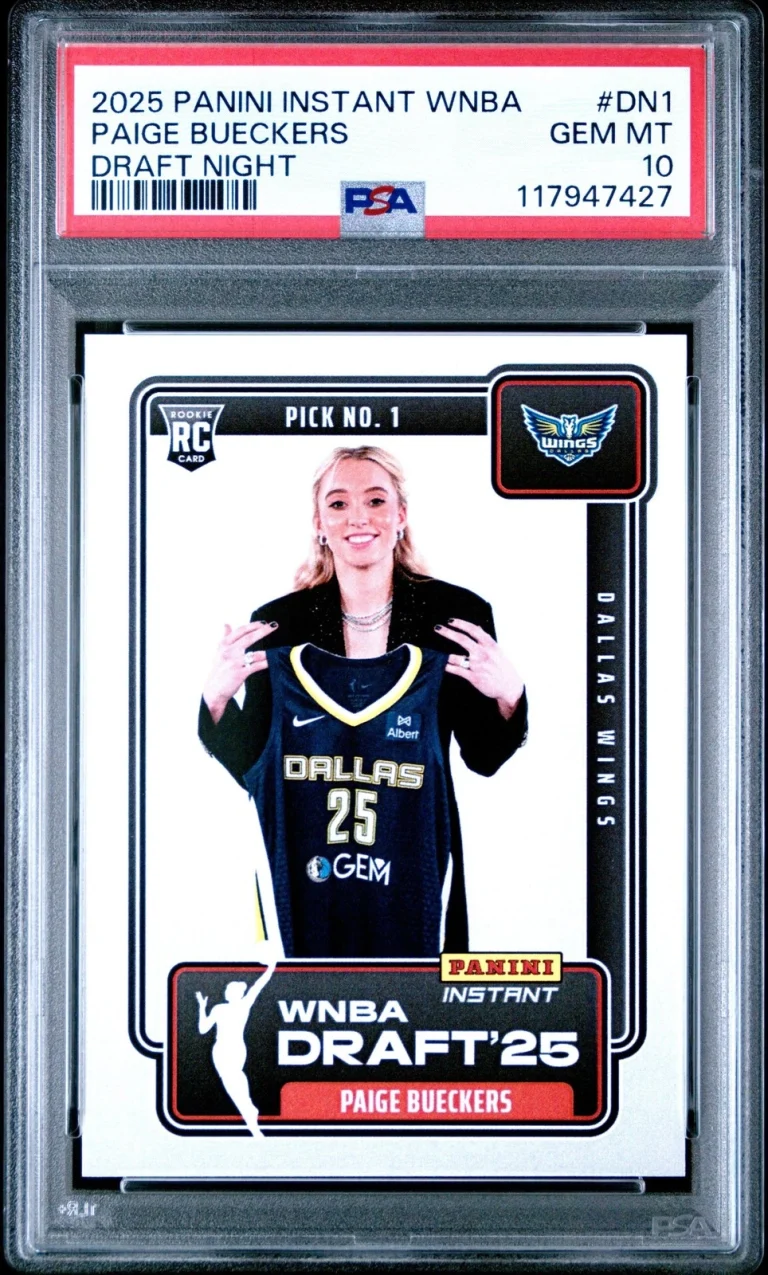 Graded 2025 Panini Instant Paige Bueckers #DN1 Draft RC Card PSA 10