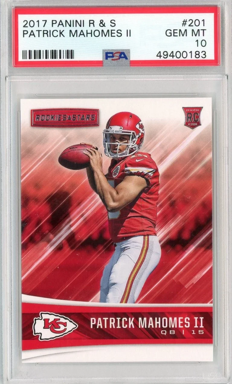 Graded 2017 Panini R&S Patrick Mahomes II #201 RC Card PSA 10 Gem Mint