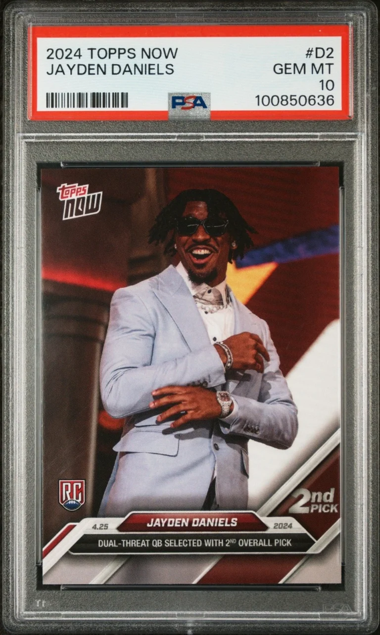 Graded 2024 Topps Now Jayden Daniels #D2 Rookie RC Card PSA 10 Gem Mint