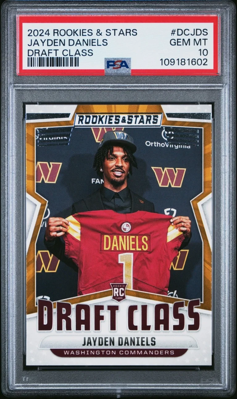 Graded 2024 Panini R&S Jayden Daniels #DCJDS Draft Class RC Card PSA 10