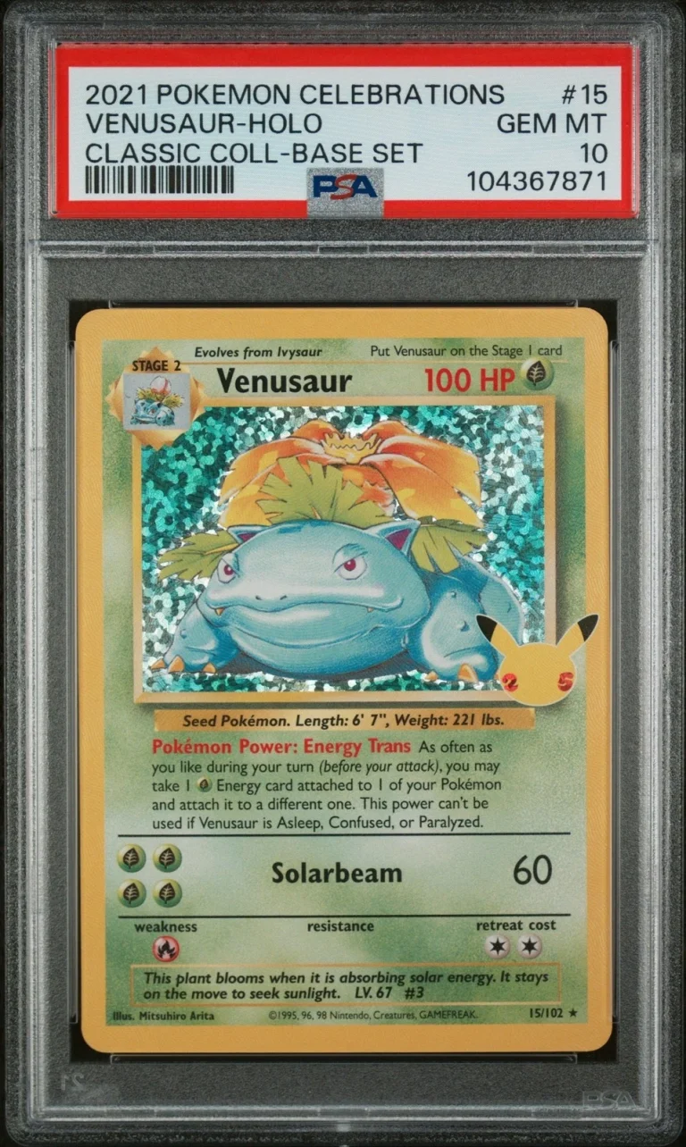 Graded 2021 Pokemon Celebrations #15 Venusaur Classic Card PSA 10