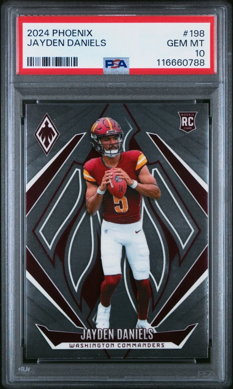 Graded 2024 Panini Phoenix Jayden Daniels #198 Rookie RC Card PSA 10