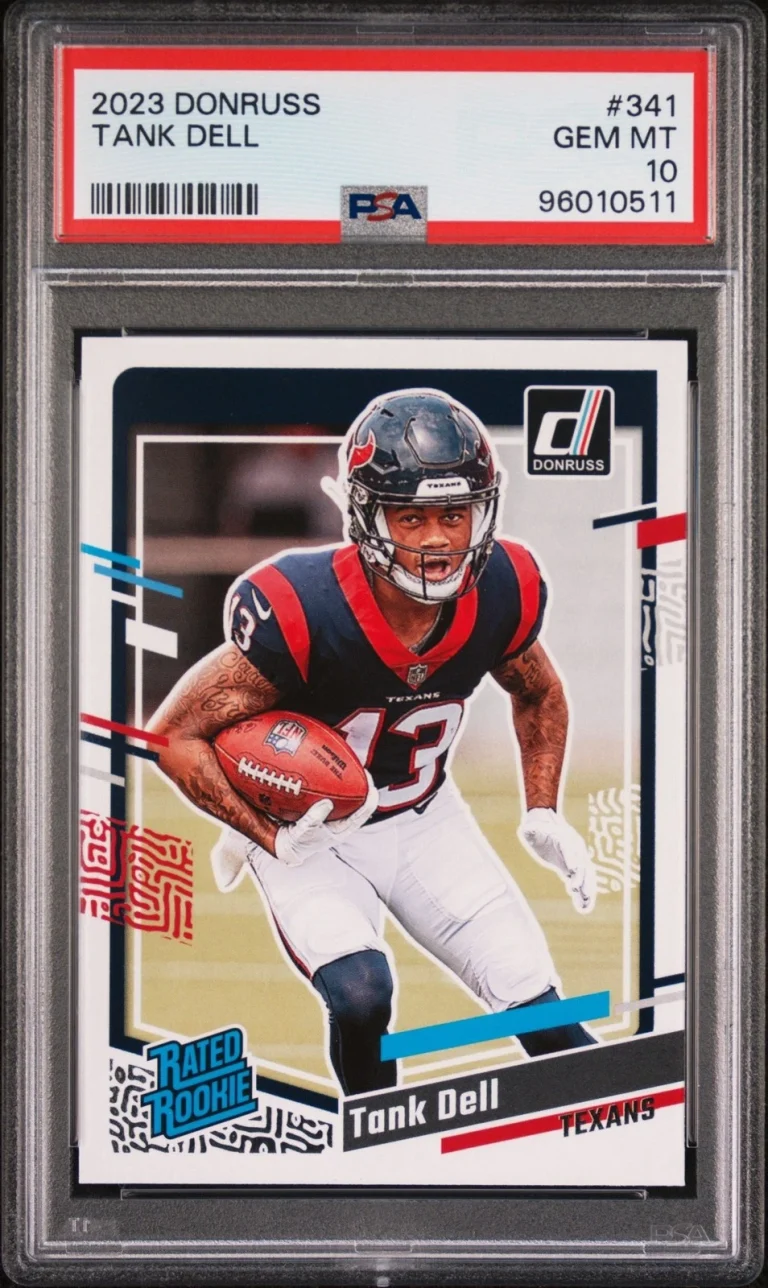 Graded 2023 Panini Donruss Tank Dell #341 Rookie RC Card PSA 10 Gem