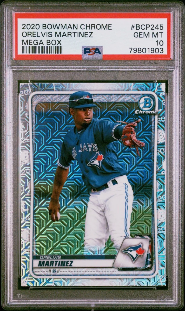 Graded 2020 Bowman Chrome Orelvis Martinez #BCP245 M/B RC Card PSA 10