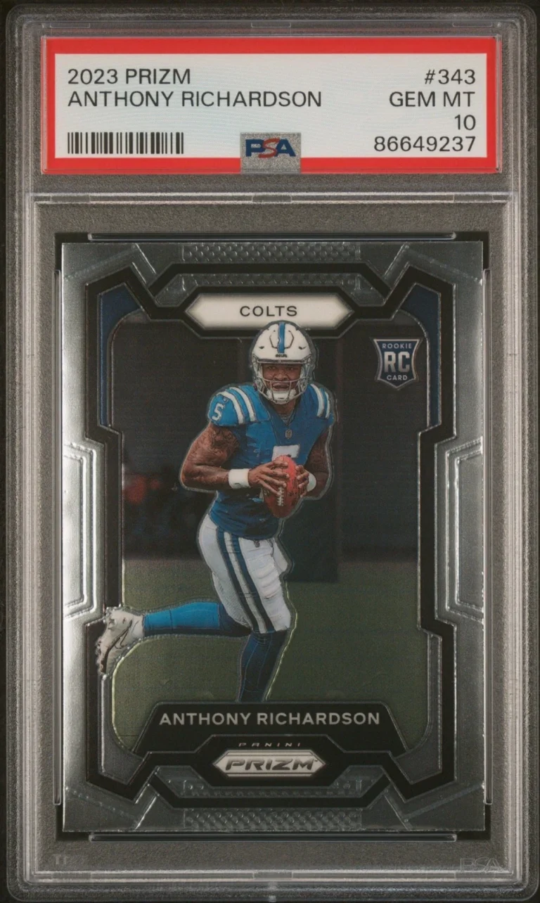 Graded 2023 Panini Prizm Anthony Richardson #343 Rookie RC Card PSA 10