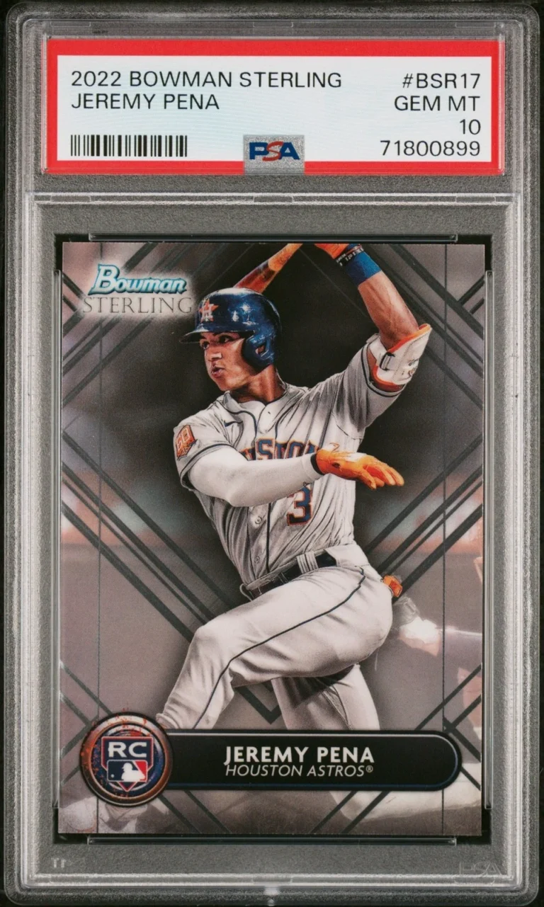 Graded 2022 Topps Bowman Sterling Jeremy Pena #BSR17 Rookie Card PSA 10
