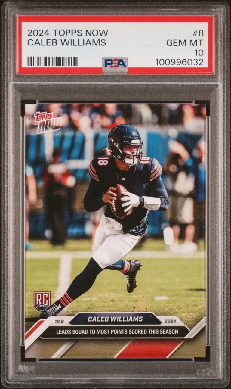 Graded 2024 Topps Now Caleb Williams #8 Rookie RC Card PSA 10 Gem Mint