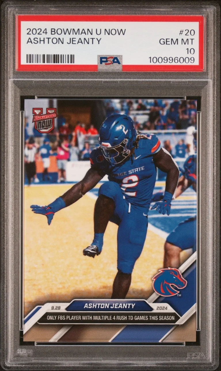 Graded 2024 Topps Bowman U Now Ashton Jeanty #20 Rookie RC Card PSA 10