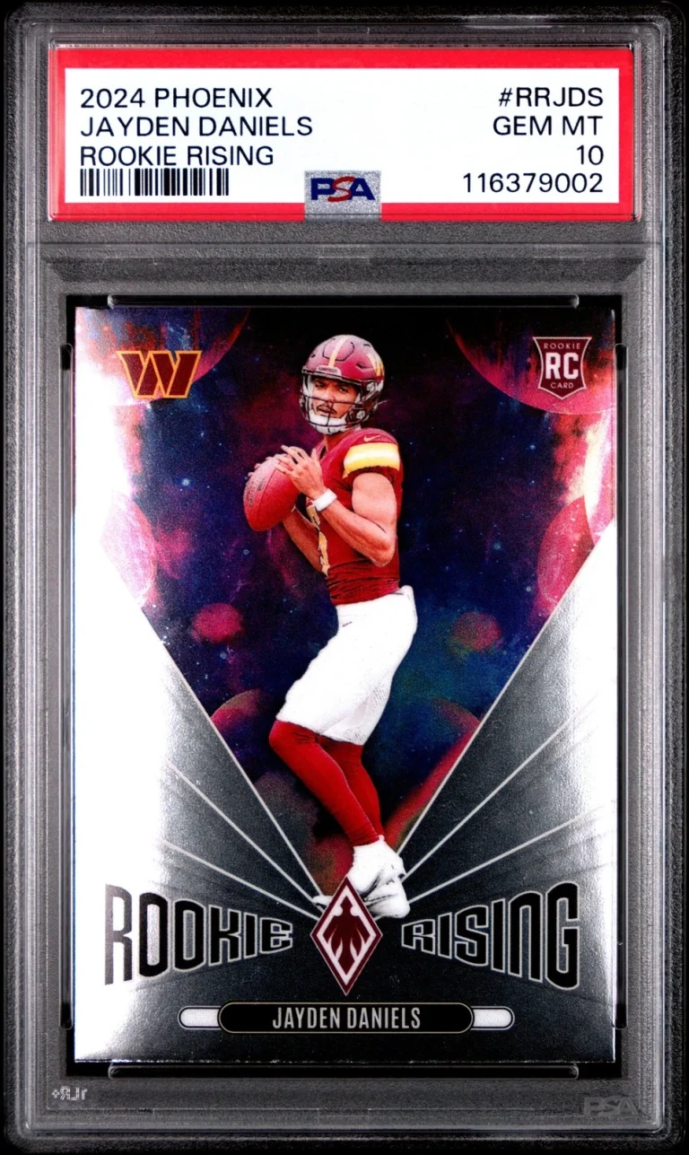 Graded 2024 Phoenix Jayden Daniels #RRJDS Rookie Rising RC Card PSA 10