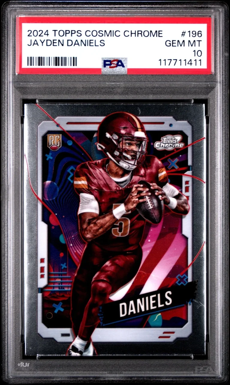 Graded 2024 Topps Cosmic Chrome Jayden Daniels #196 Rookie Card PSA 10