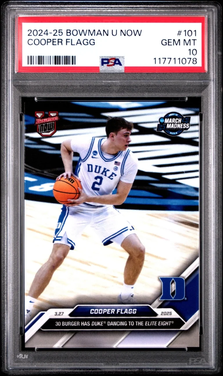 Graded 2024 Topps Bowman U Now Cooper Flagg #101 Rookie Card PSA 10