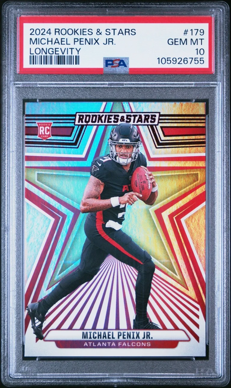 Graded 2024 Panini R&S Michael Penix Jr #179 Longevity RC Card PSA 10