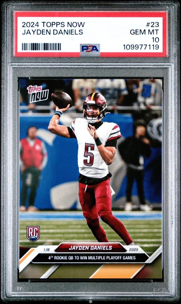 Graded 2024 Topps Now Jayden Daniels #23 Rookie RC Card PSA 10 Gem Mint