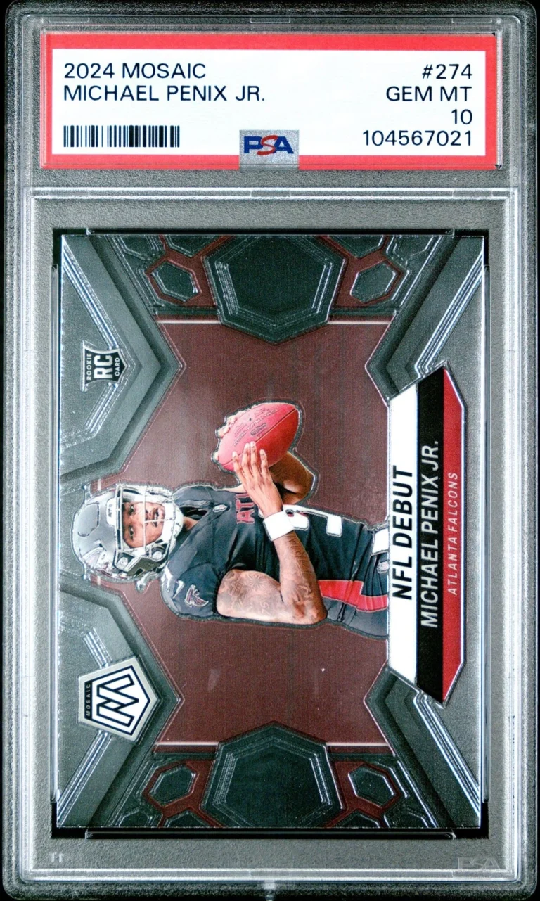 Graded 2024 Panini Mosaic Michael Penix Jr #274 Rookie RC Card PSA 10