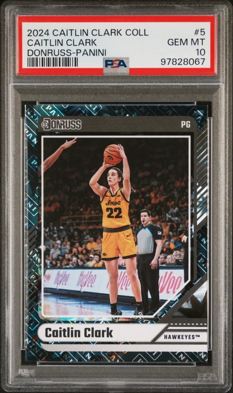 Graded 2024 Panini Coll Caitlin Clark #5 Donruss Panini Card PSA 10