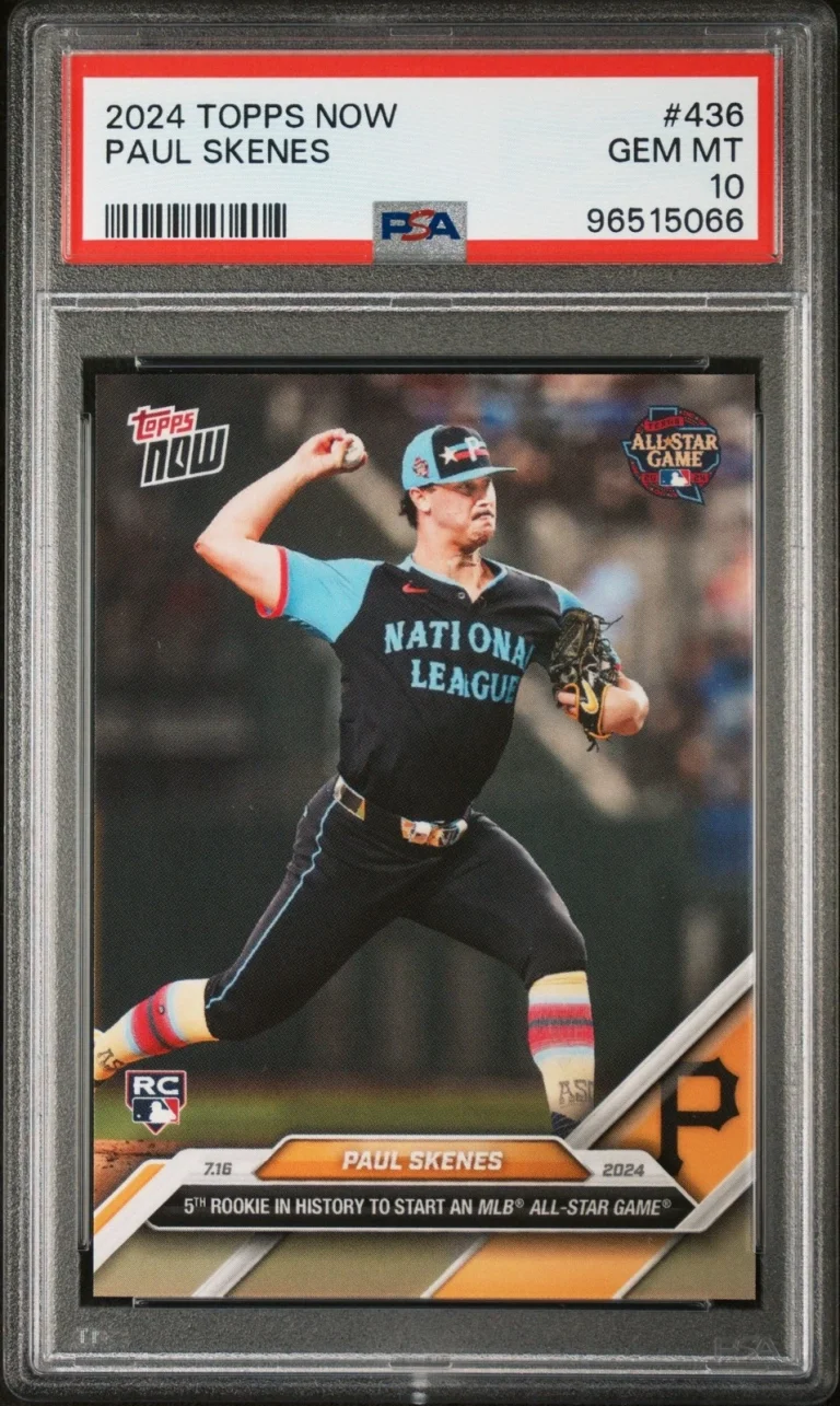 Graded 2024 Topps Now Paul Skenes #436 All Star Game Rookie Card PSA 10