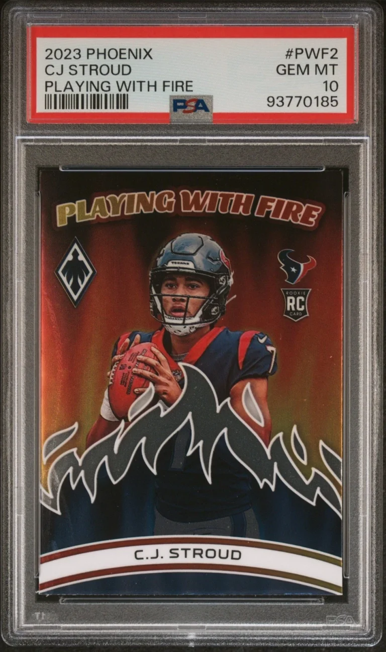 Graded 2023 Panini Phoenix CJ Stroud #PWF2 Playing W/Fire Card PSA 10
