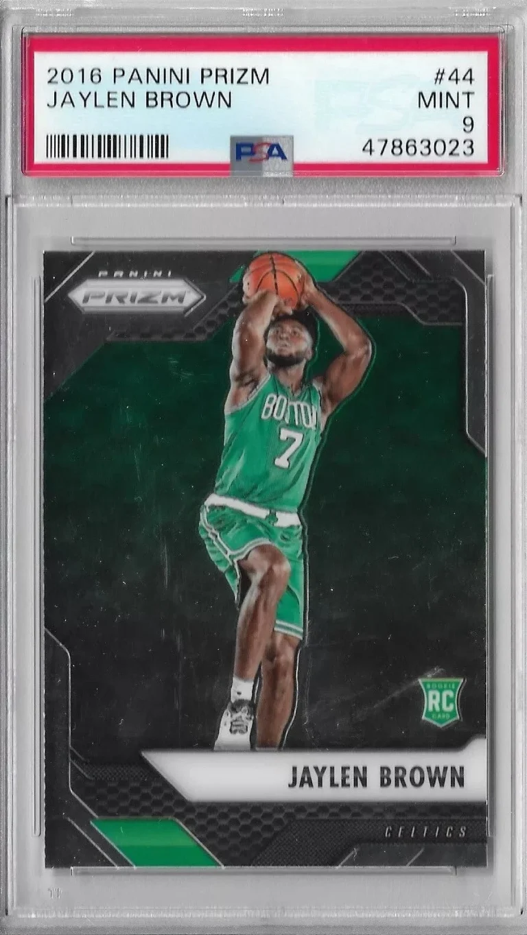 Graded 2016 Panini Prizm Jaylen Brown #44 Rookie RC Card PSA 9 Mint