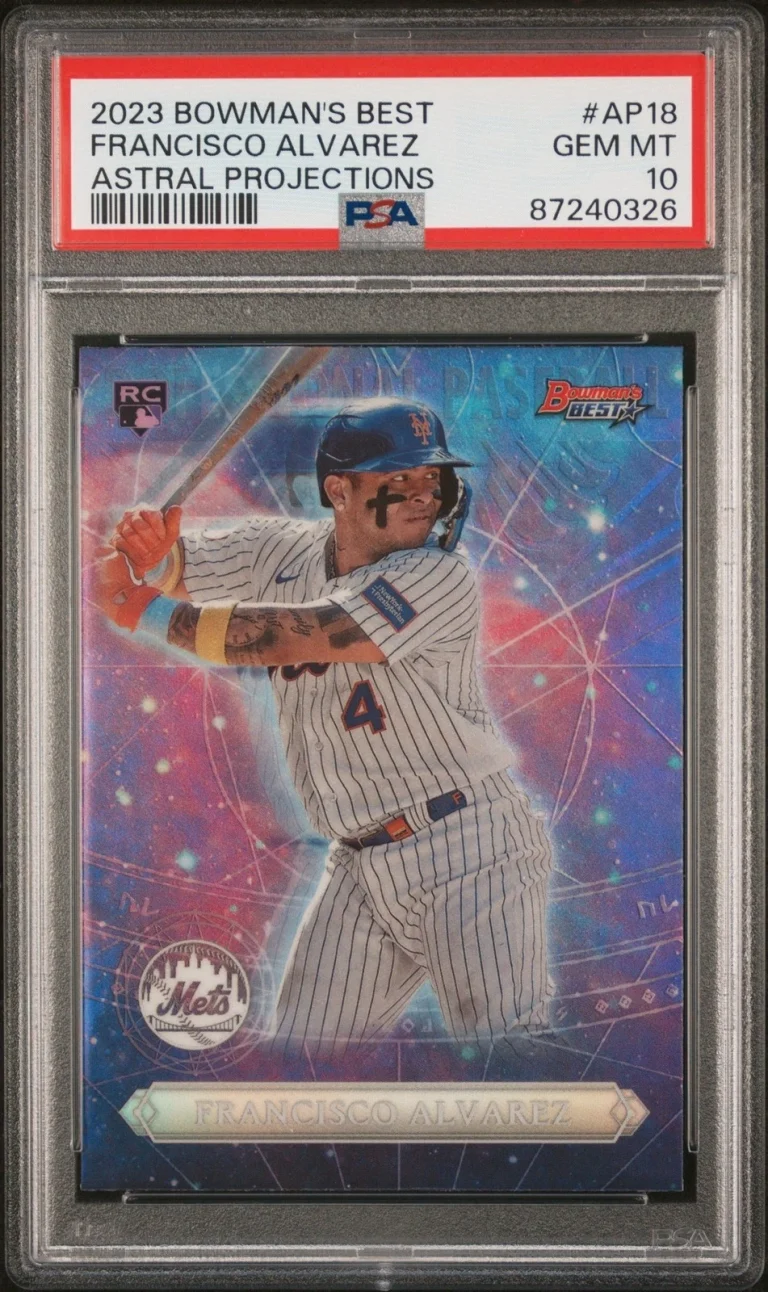 Graded 2023 Bowmans Best Francisco Alvarez #AP18 Astral RC Card PSA 10