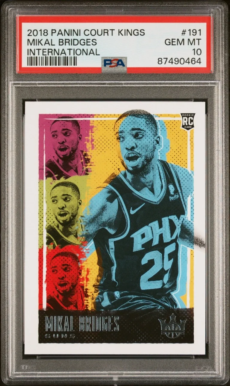 Graded 2018 Court Kings Mikal Bridges #191 International Card PSA 10
