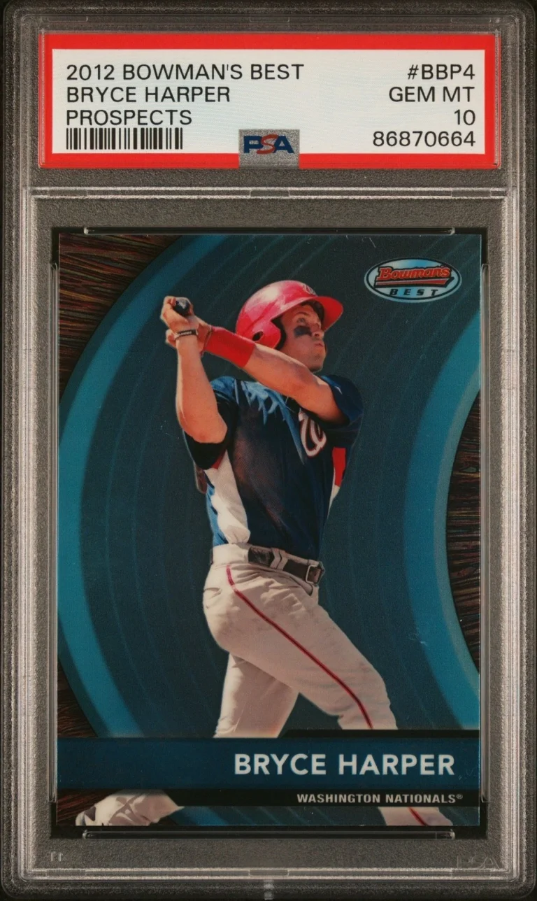 Graded 2012 Bowmans Best Bryce Harper #BBP4 Prospects RC Card PSA 10