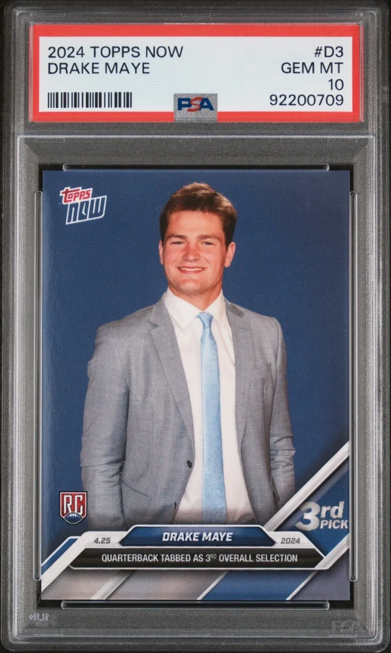 Graded 2024 Topps Now Drake Maye #D3 Rookie RC Card PSA 10 Gem Mint