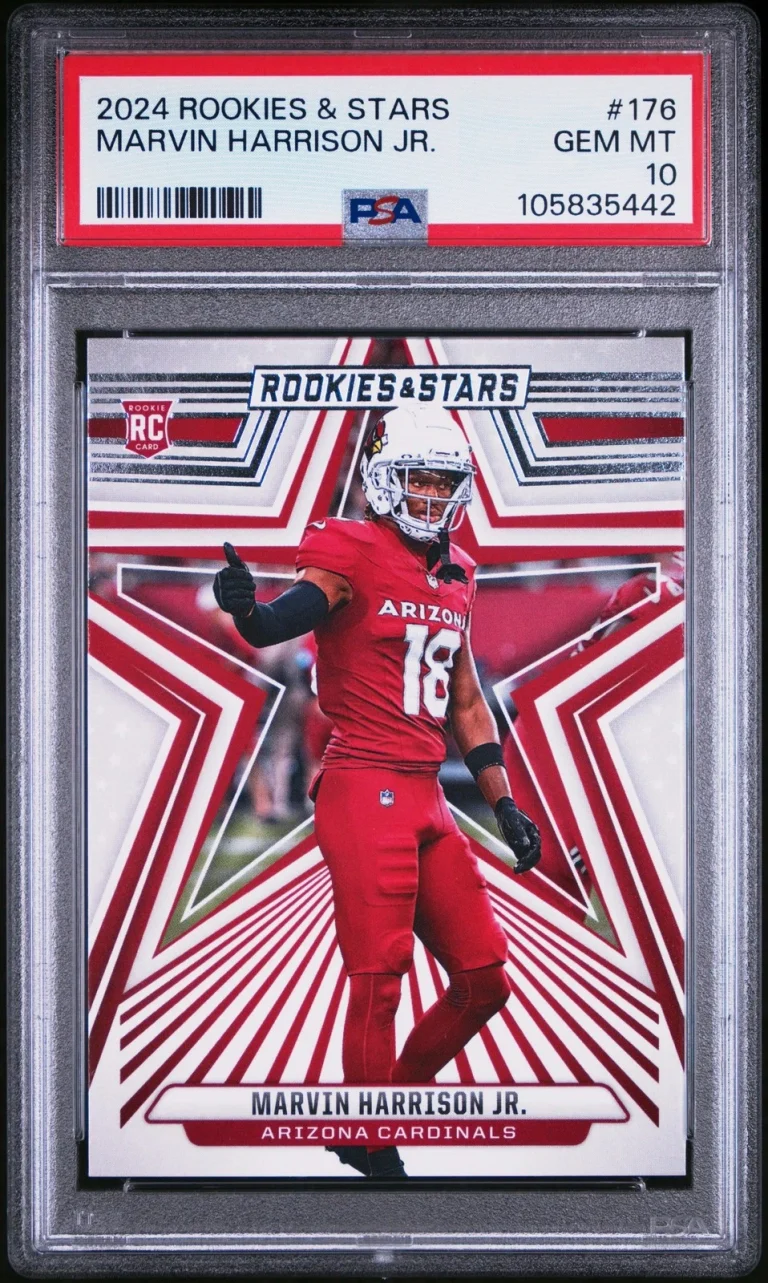 Graded 2024 Panini R&S Marvin Harrison Jr #176 Rookie RC Card PSA 10