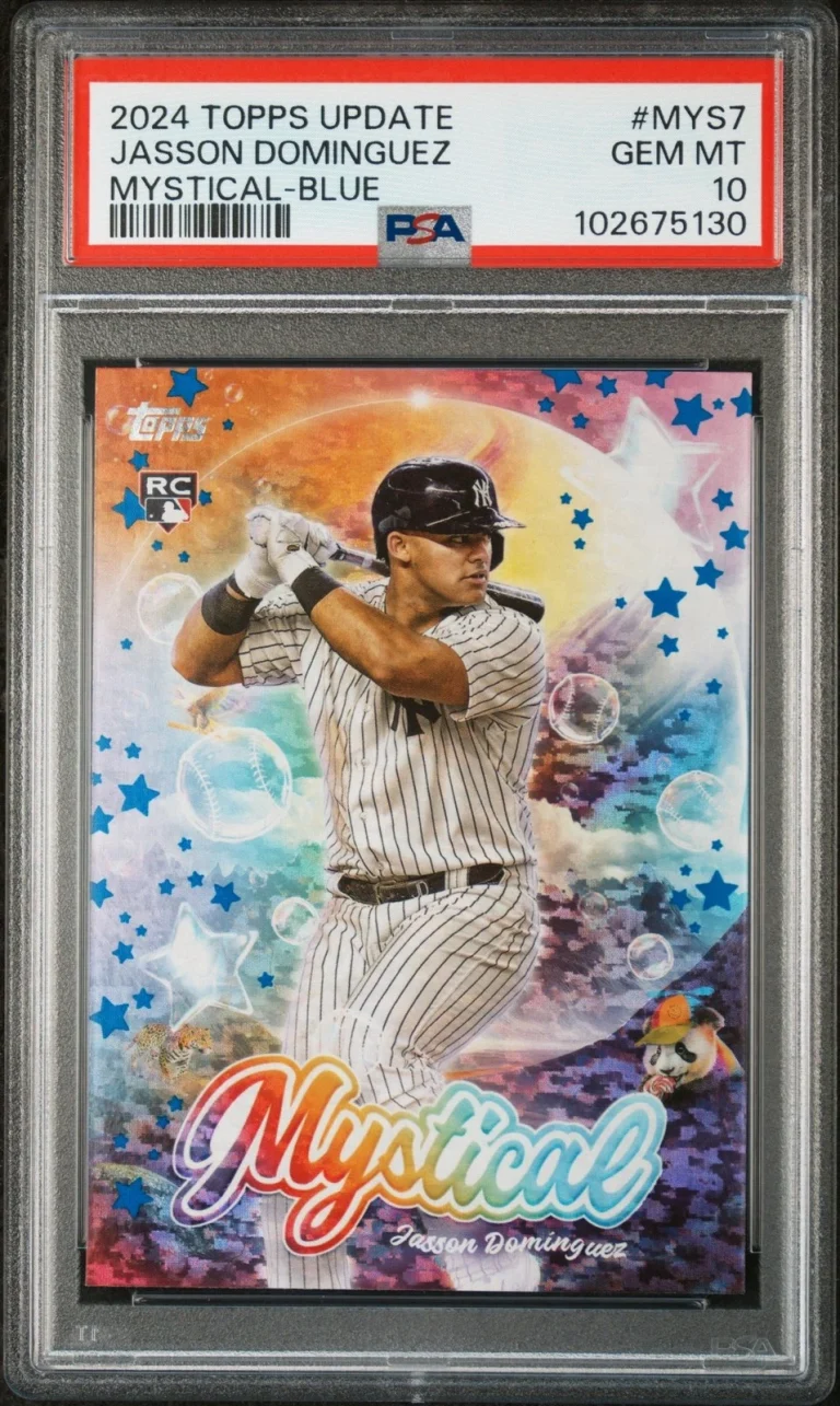 Graded 2024 Topps Update Jasson Dominguez #MYS7 Blue RC Card PSA 10