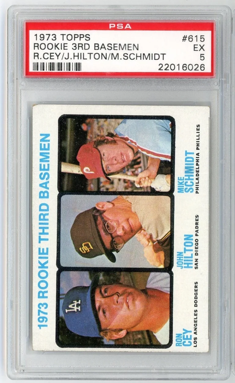 Graded 1973 Topps Mike Schmidt #615 Rookie RC Baseball Card PSA 5 EX