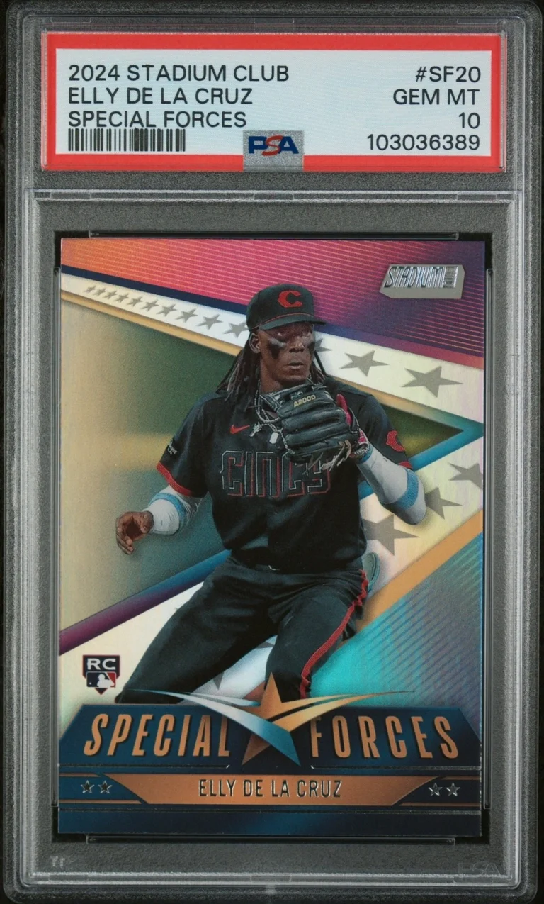 Graded 2024 Topps Stadium Club Elly De La Cruz #SF20 RC Card PSA 10