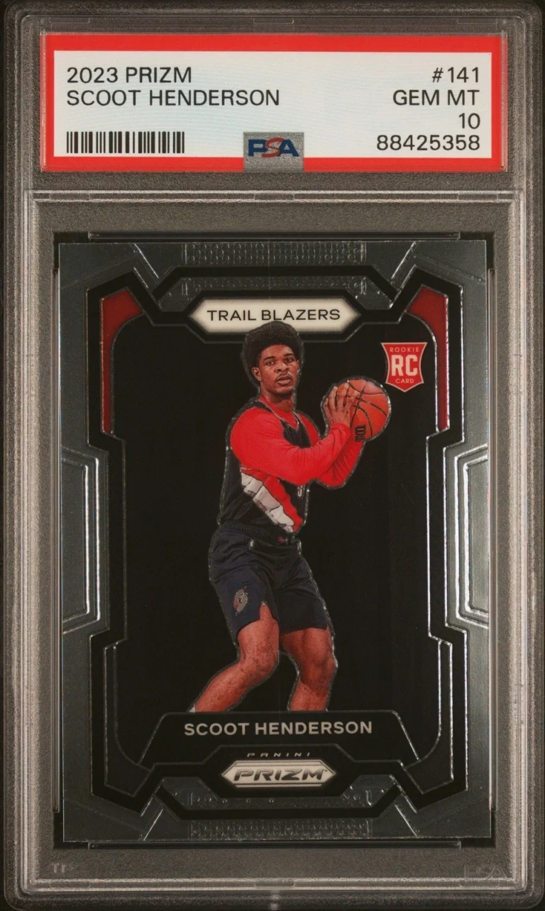 Graded 2023 Panini Prizm Scoot Henderson #141 Rookie RC Card PSA 10