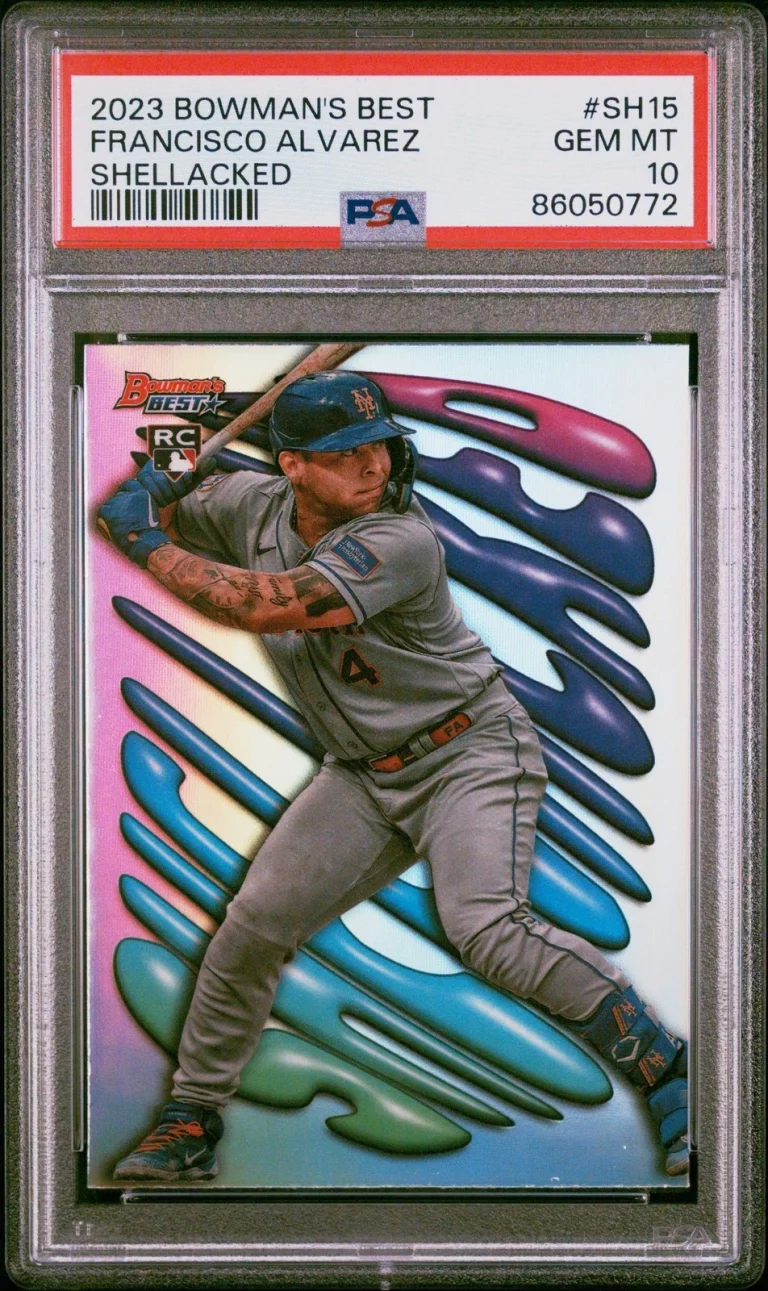 Graded 2023 Bowmans Best Francisco Alvarez #SH15 Shellacked Card PSA 10