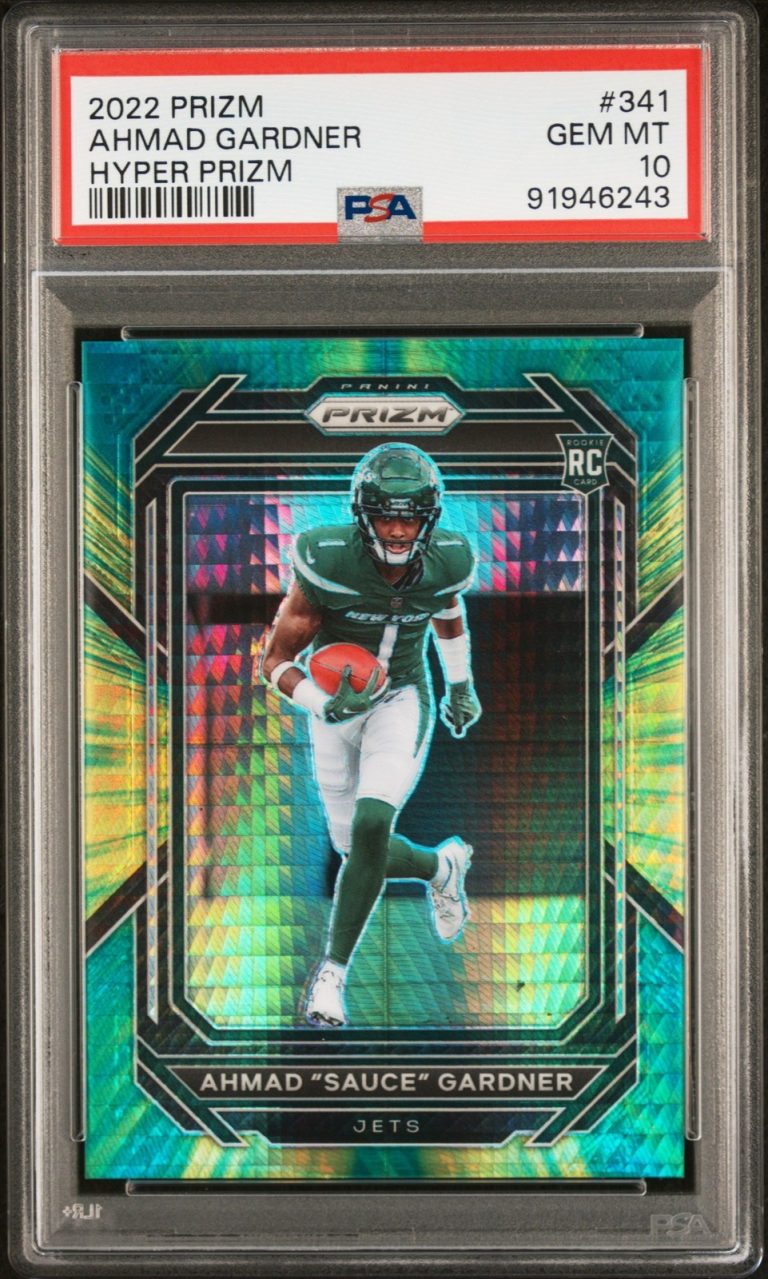 Graded 2022 Prizm Ahmad Gardner #341 Hyper Prizm #/175 RC Card PSA 10