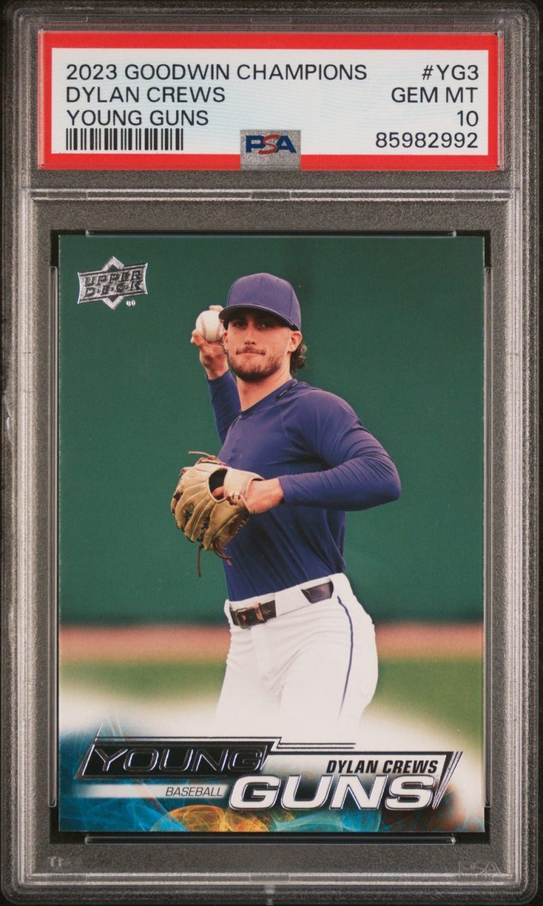Graded 2023 Upper Deck Goodwin Champs Dylan Crews #YG3 RC Card PSA 10