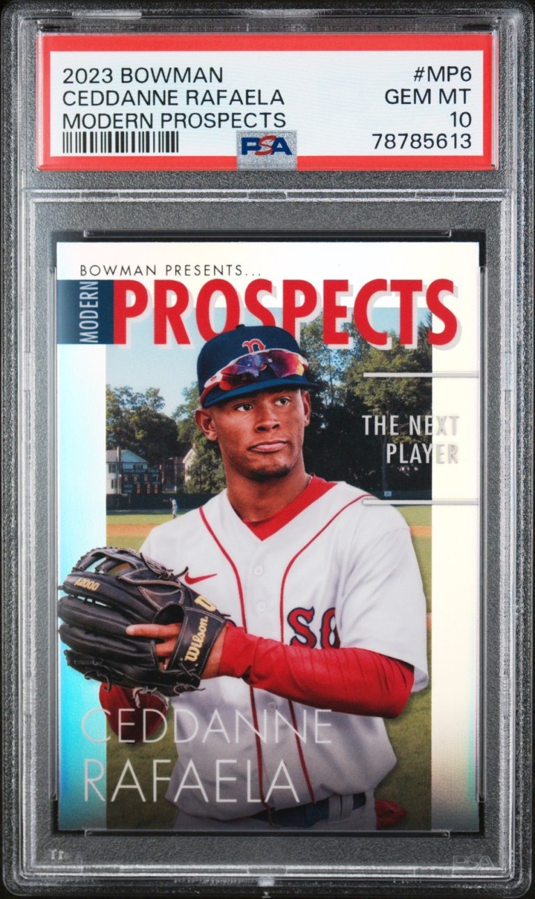 Graded 2023 Bowman Ceddanne Rafaela #MP6 Modern Pros RC Card PSA 10
