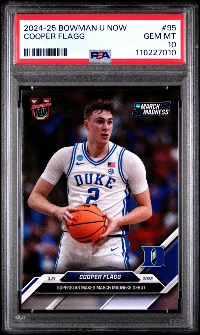 Graded 2024 Topps Bowman U Now Cooper Flagg #95 Rookie RC Card PSA 10