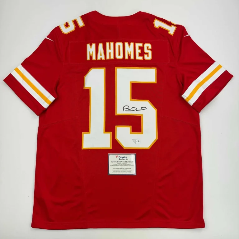 Signed Patrick Mahomes Red Authentic Nike Game Jersey Fanatics COA