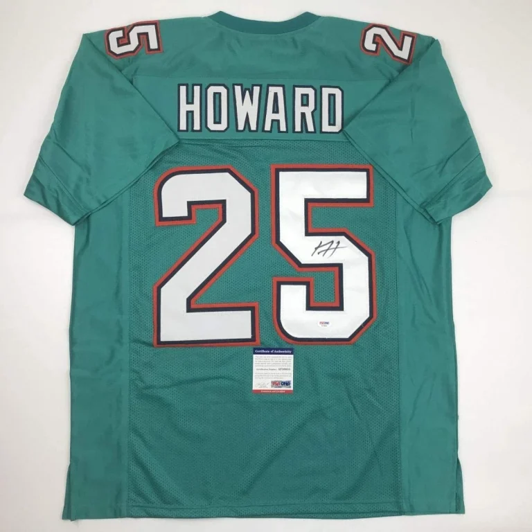 Autographed/Signed XAVIEN HOWARD Miami Teal Jersey PSA/DNA COA Auto