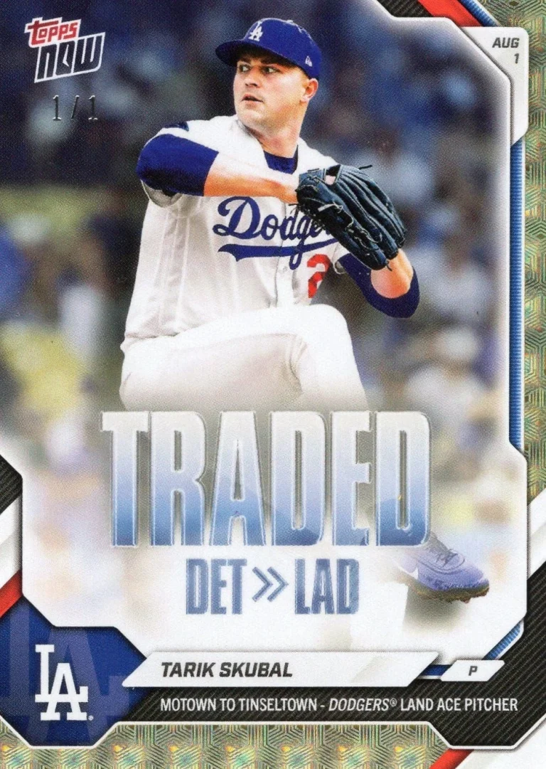 2026 Topps Now Tarik Skubal #510 Foilfractor 1/1 Baseball Card