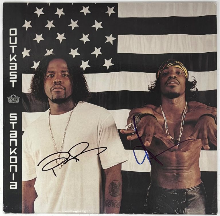 Outkast Andre 3000 & Big Boi Signed Autograph Stankonia Vinyl Record Album ACOA
