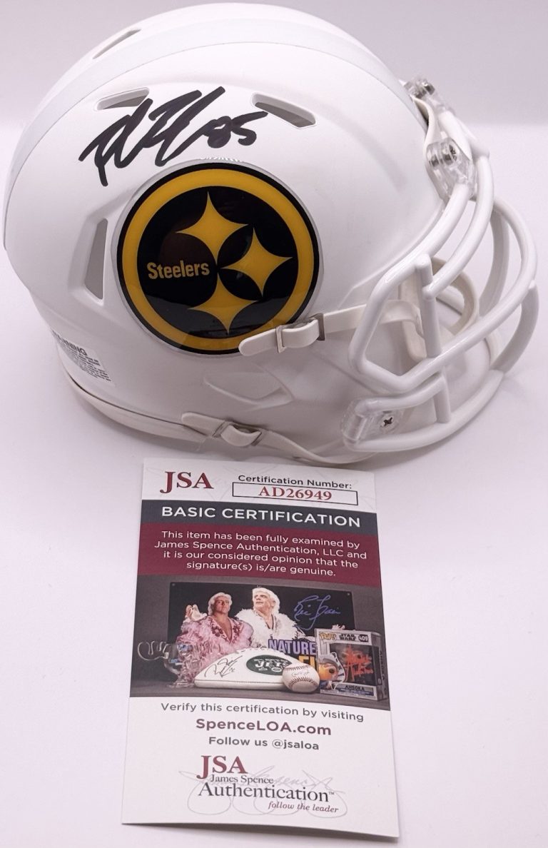 Robert Rob Tonyan Signed Autographed Pittsburgh Steelers Mini Helmet JSA COA