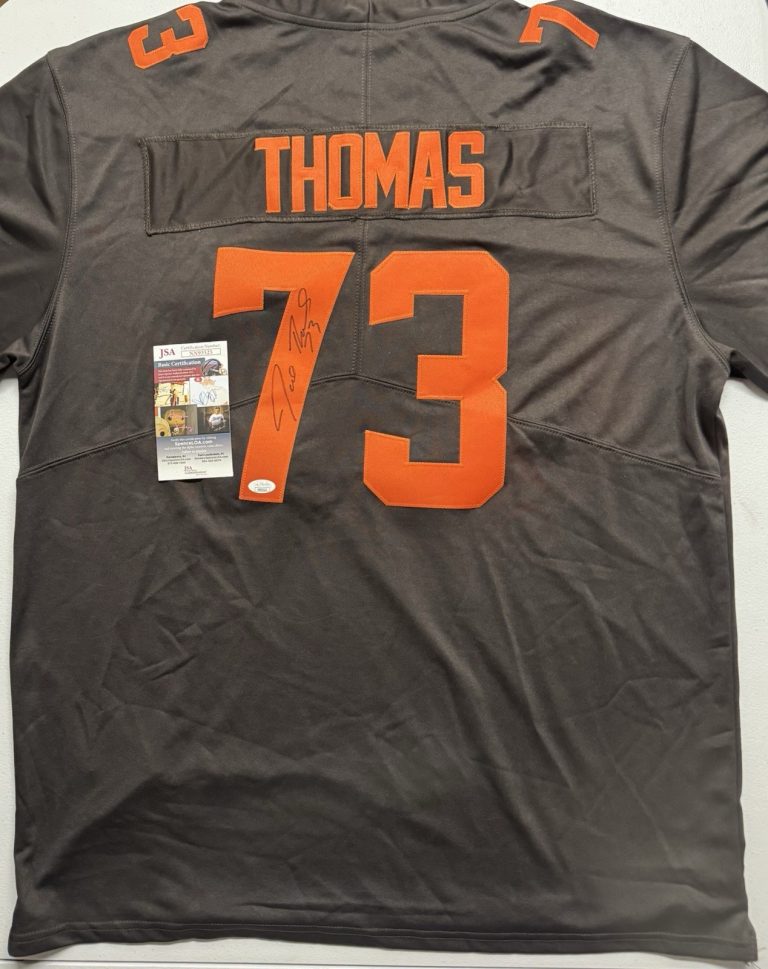 Joe Thomas Signed Autographed Cleveland Browns Jersey HOF JSA COA