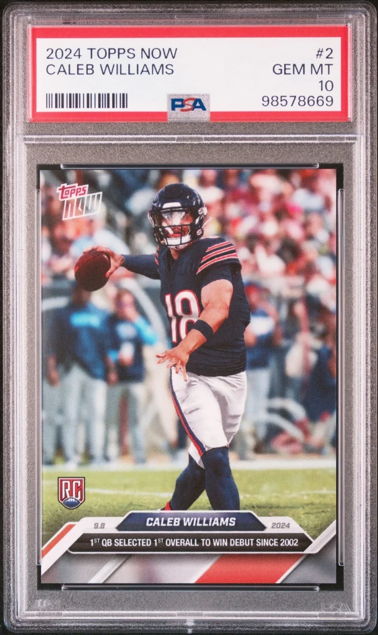 Graded 2024 Topps Now Caleb Williams #2 Rookie RC Card PSA 10 Gem Mint