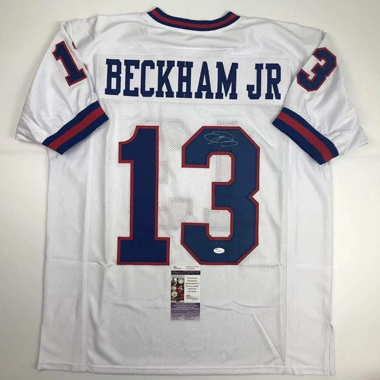 Autographed/Signed Odell Beckham Jr. New York Color Rush Jersey JSA COA