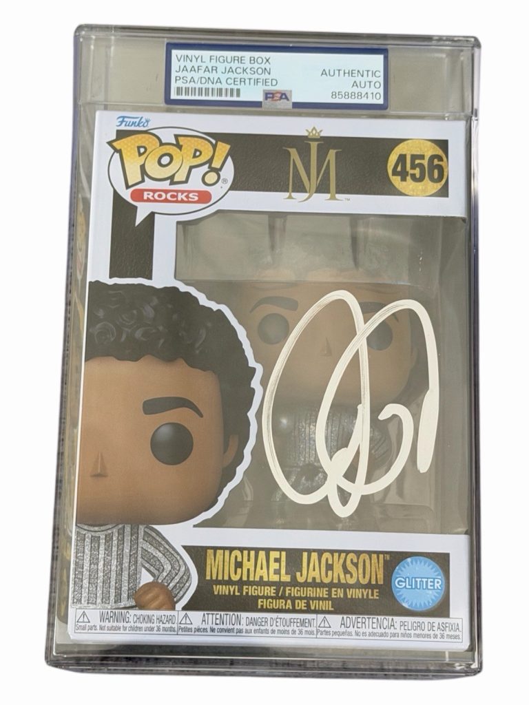 Jaafar Jackson Signed Glitter Funko Pop Michael Jackson PSA ENCAPSULATED AUTO MJ