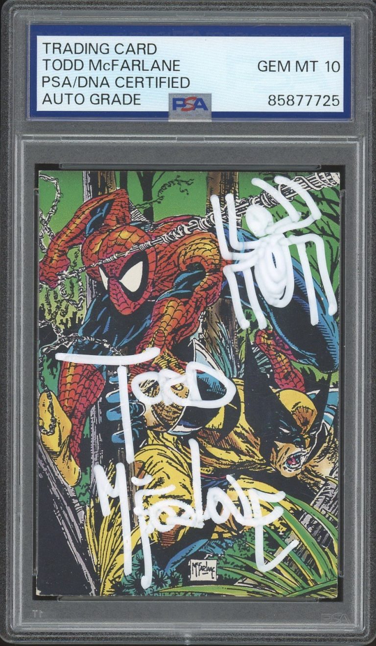 1992 Spider-Man #67 Todd McFarlane Signed Together Rookie Card PSA AUTO 10 RC