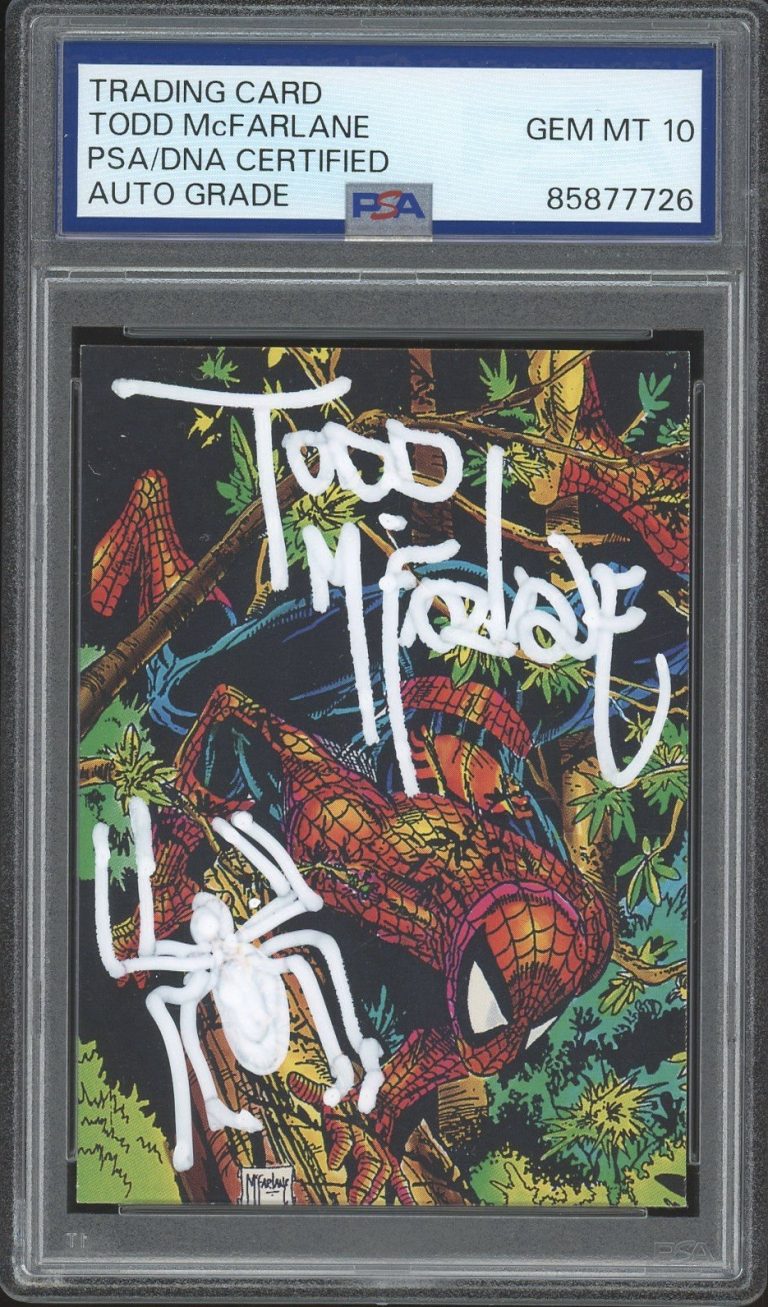1992 Spider-Man #44 Todd McFarlane Signed Perceptions Rookie PSA/DNA AUTO 10 RC