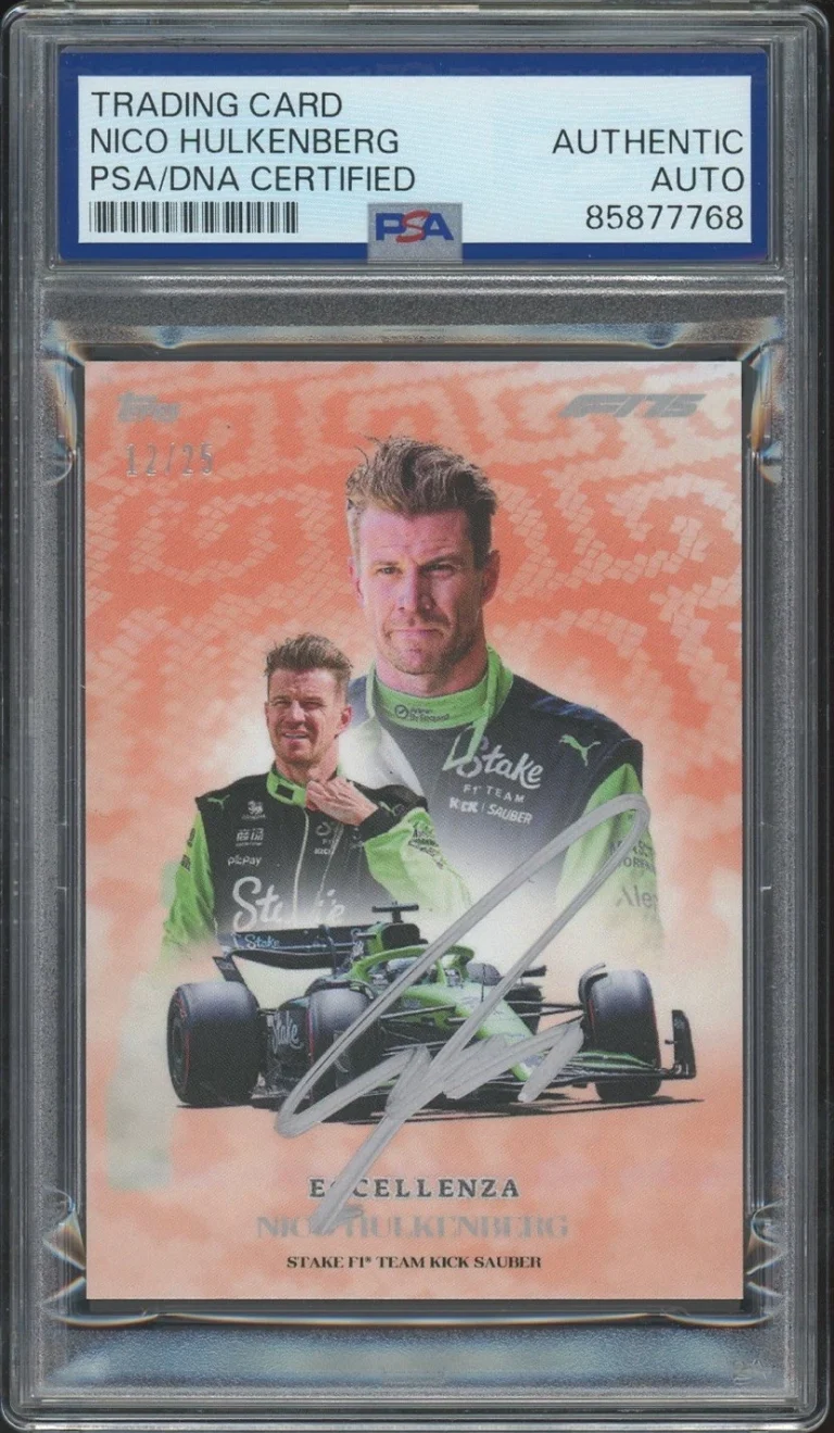 2025 Topps Eccellenza F1 Nico Hulkenberg Signed Orange Trionfo /25 PSA/DNA AUTO